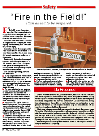 Fire in the Field! Fire in the Field!