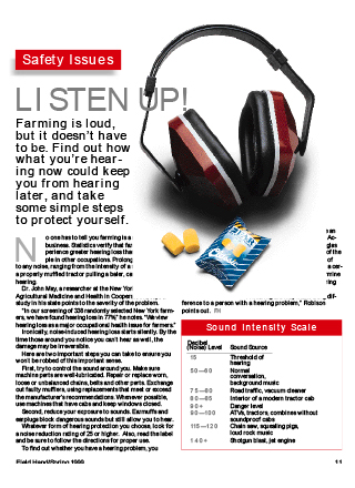 Listen Up: Hearing protection Listen Up: Hearing protection