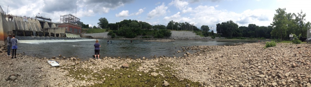Low water levels at Oakdale Dam