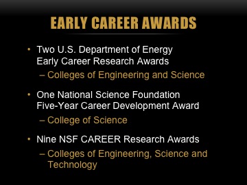 Early Career Awards