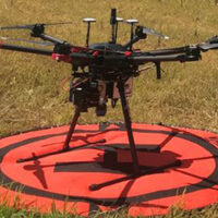 Drone outside of forest, potential for collaboration with Digital Forestry.