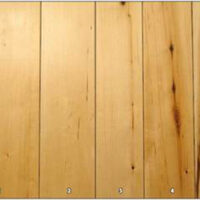 Basswood panel with lowest to highest grade.