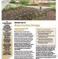 Image of Introduction to Rain Garden Design Publication Cover