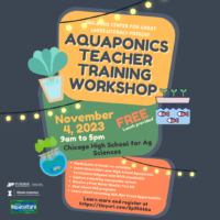 Aquaponics Teacher Training Workshop Flyer