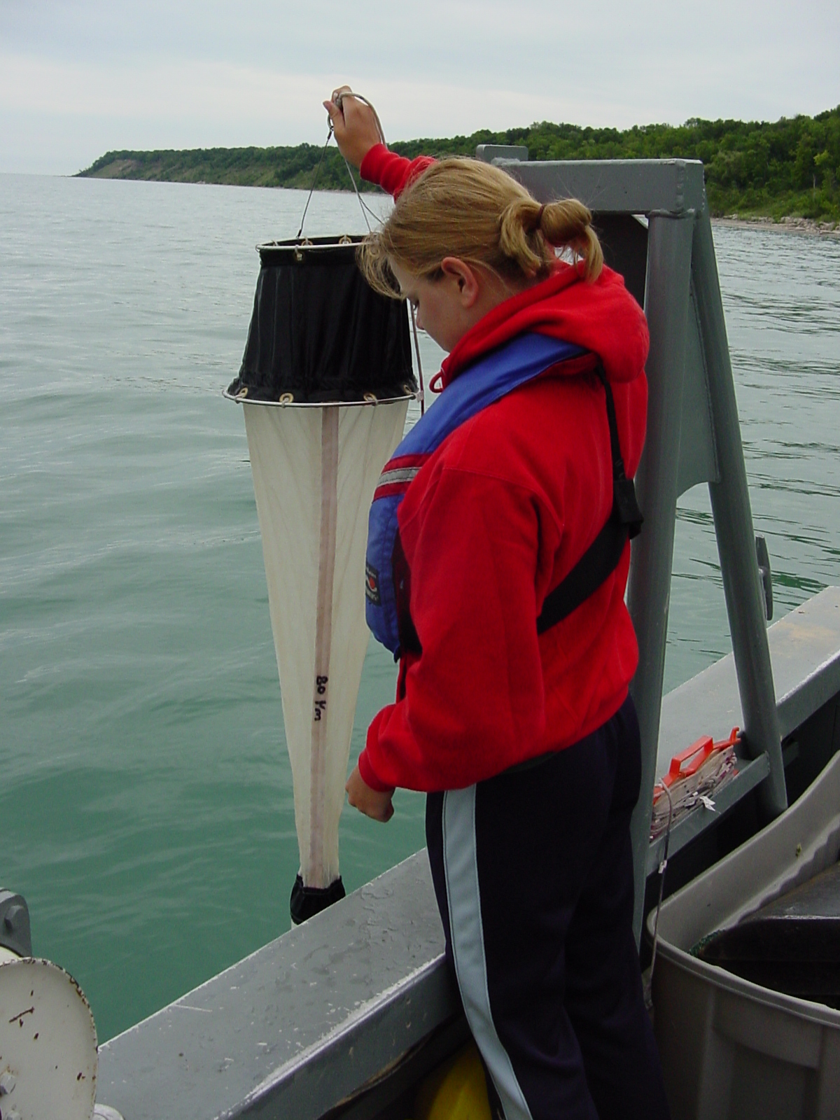 Aly Zoop Sampling water