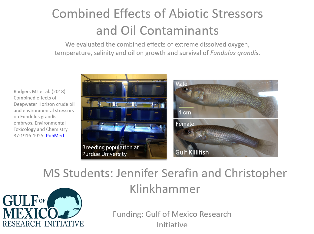 Combined Effects of Abiotic Stressors and Oil Contaminants