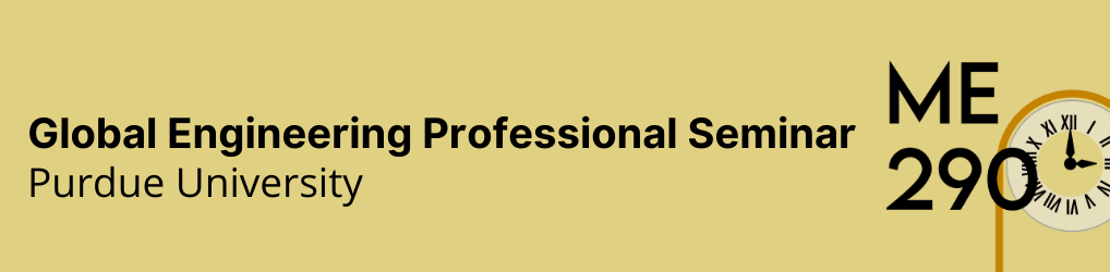 ME 290: Global Engineering Professional Seminar