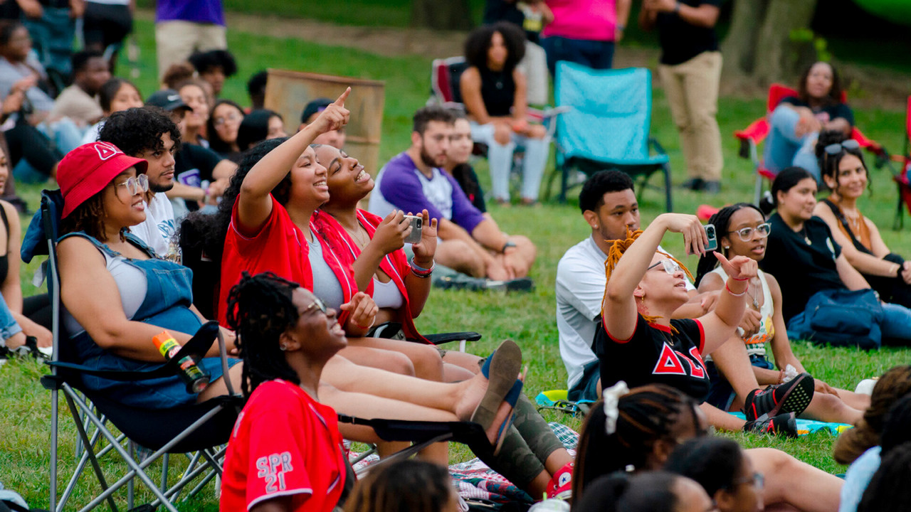 NPHC Chapters - Step Show crowd