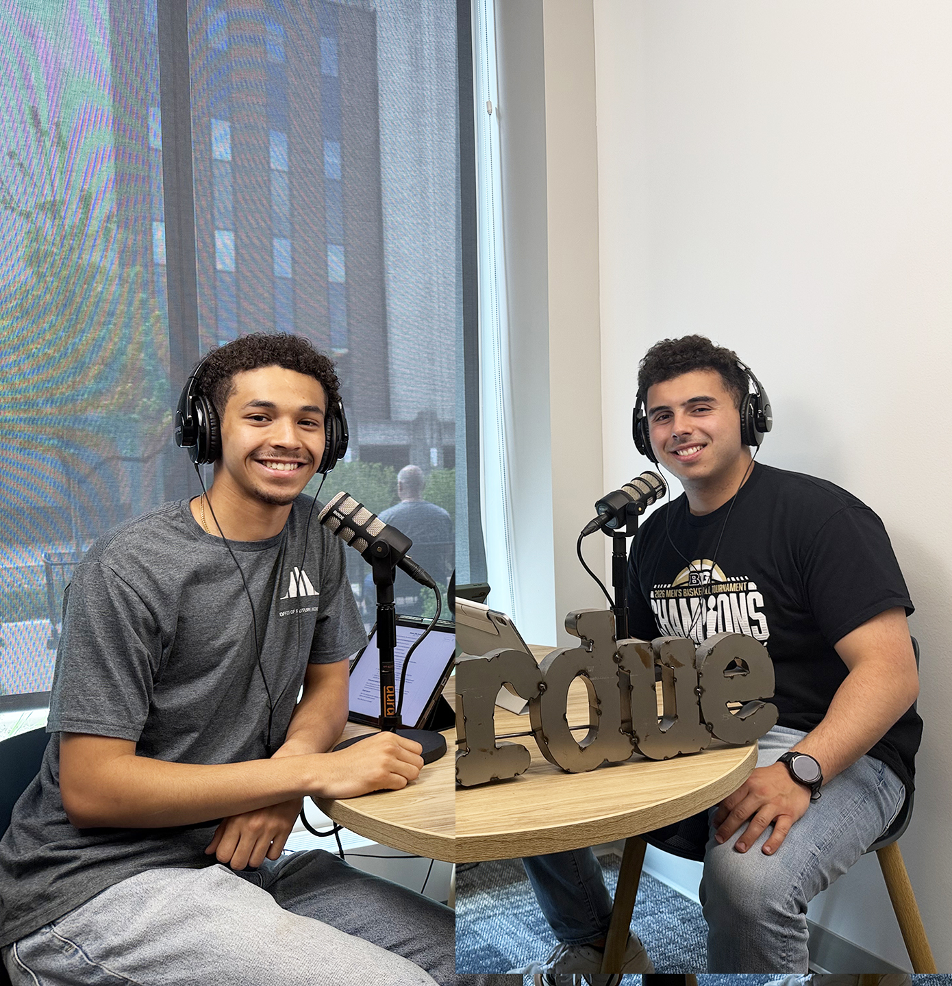 Podcasts hosts, Bryan Akinmade and Matt Calvo