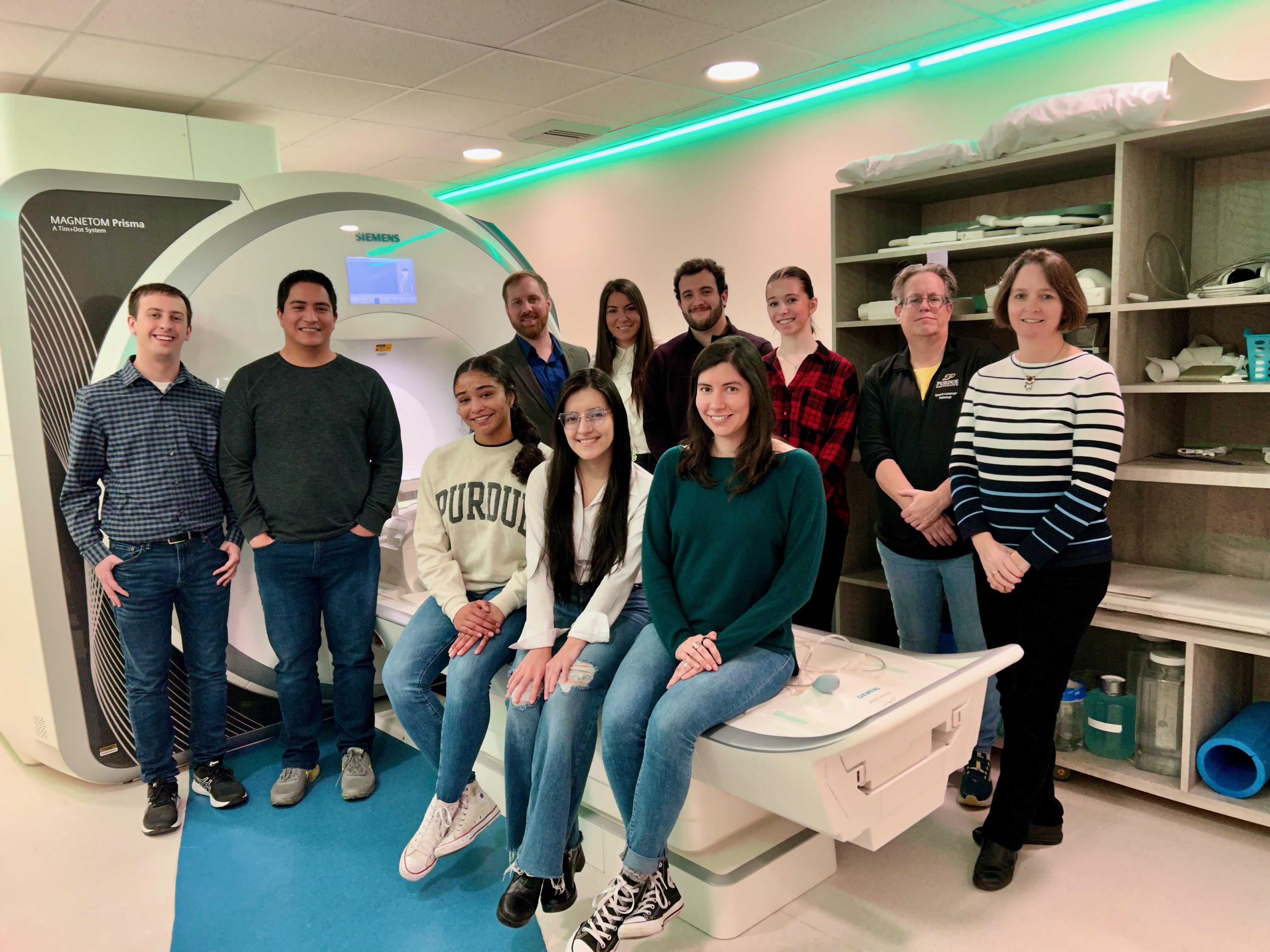 A photo of the whole group of Dr. Dydak's lab.