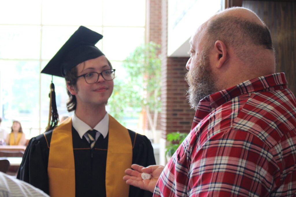 Scenes from Purdue HTM commencement and reception featuring graduates from undergraduate, master’s, and PhD programs.