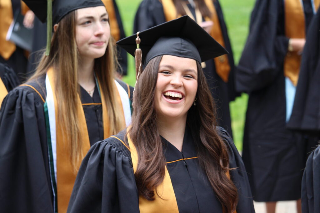Scenes from Purdue HTM commencement and reception featuring graduates from undergraduate, master’s, and PhD programs.