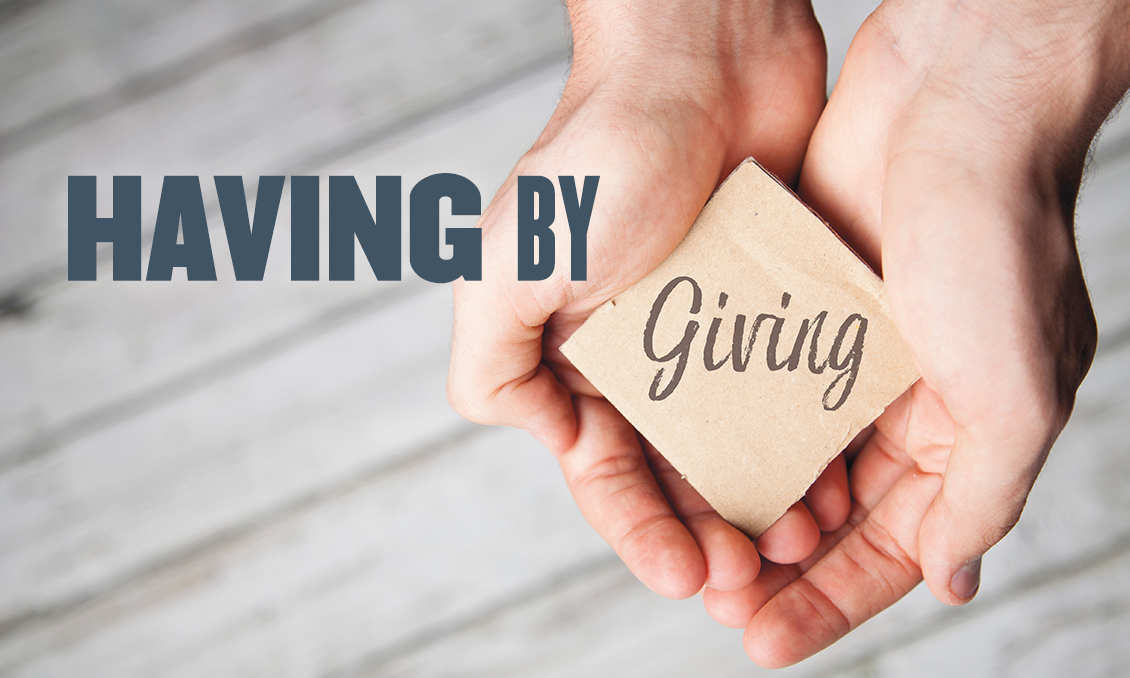 having by giving