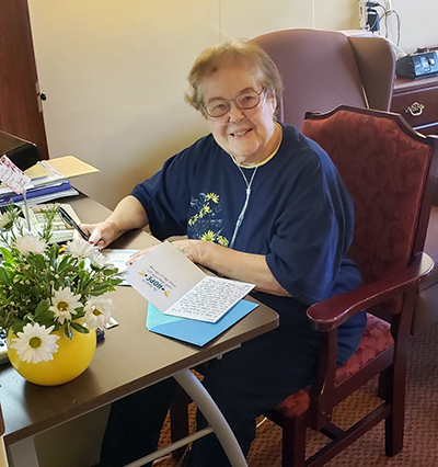 The Purdue-St. Mary community service effort was so successful in spring 2020 that the class decided to continue the letter-writing in fall 2020.