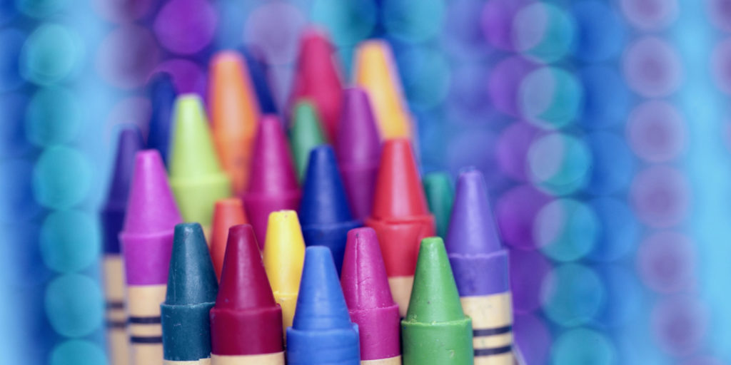 Advancing autism research at Purdue - photo of colorful crayons