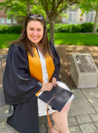 Laila Haydar in cap and gown