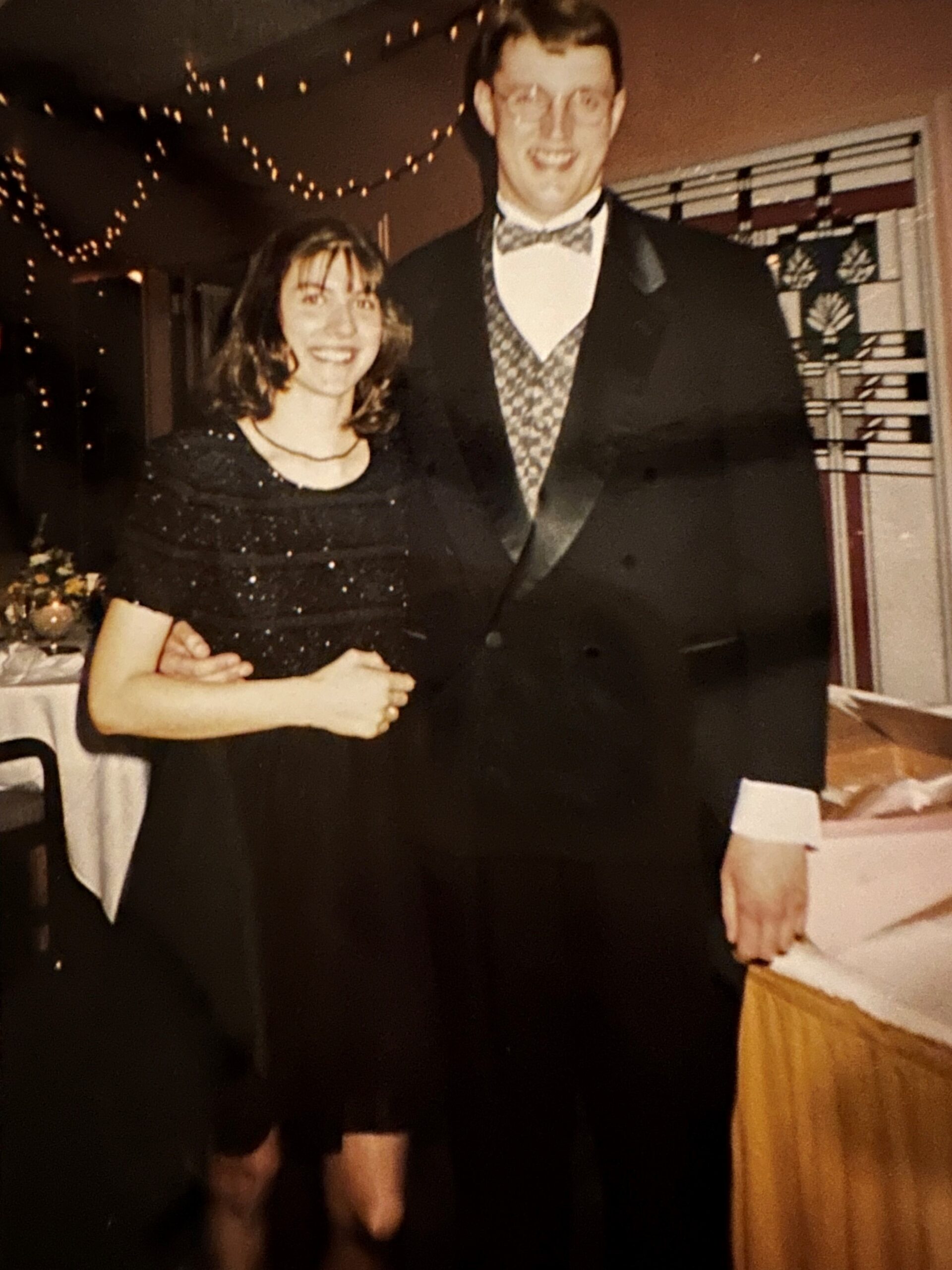 Elizabeth and Andrew Whittaker stand for a picture at the first HTM Society Black Tie Dinner.