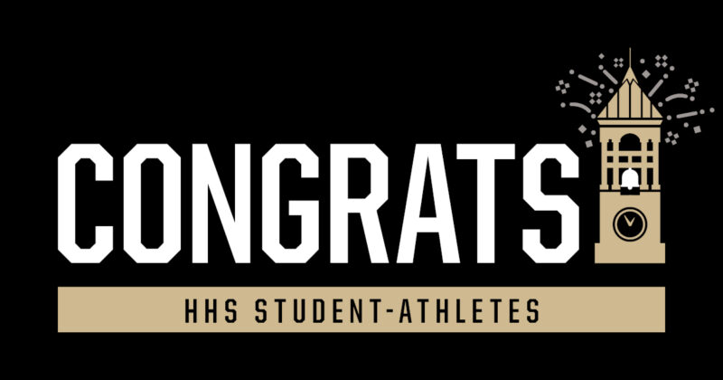 Congrats HHS student-athletes graphic