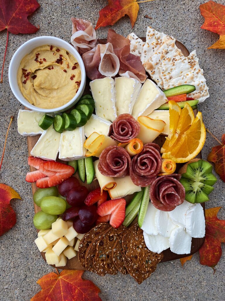 A charcuterie board