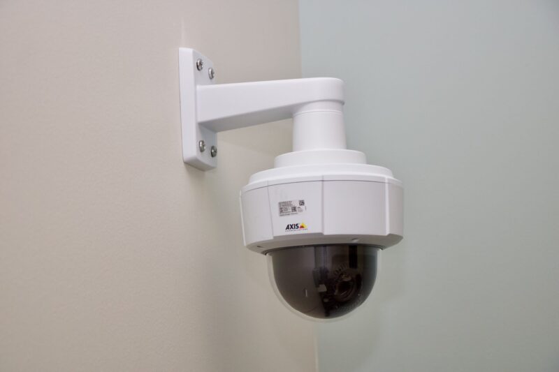 A VALT camera attached to a wall in a room.