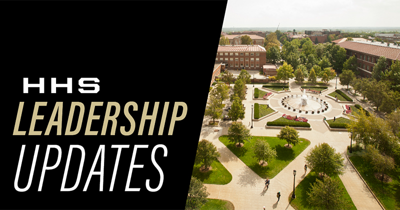 Campus photo with the words "HHS Leadership Updates"