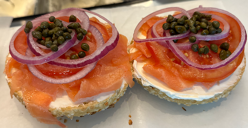 two lox bagels