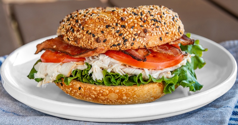 a bagel sandwich