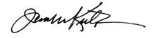 Jane Kirkpatrick signature