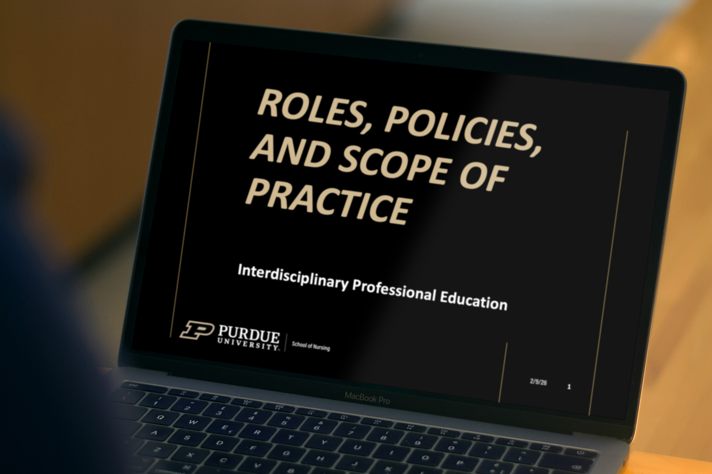 An image of a computer monitor showing a screen from a Purdue learning module.