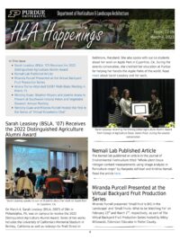 Page 1 of HLA Happenings Issue 22-09