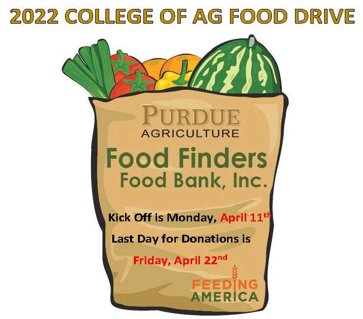 College of Ag Food Drive flyer