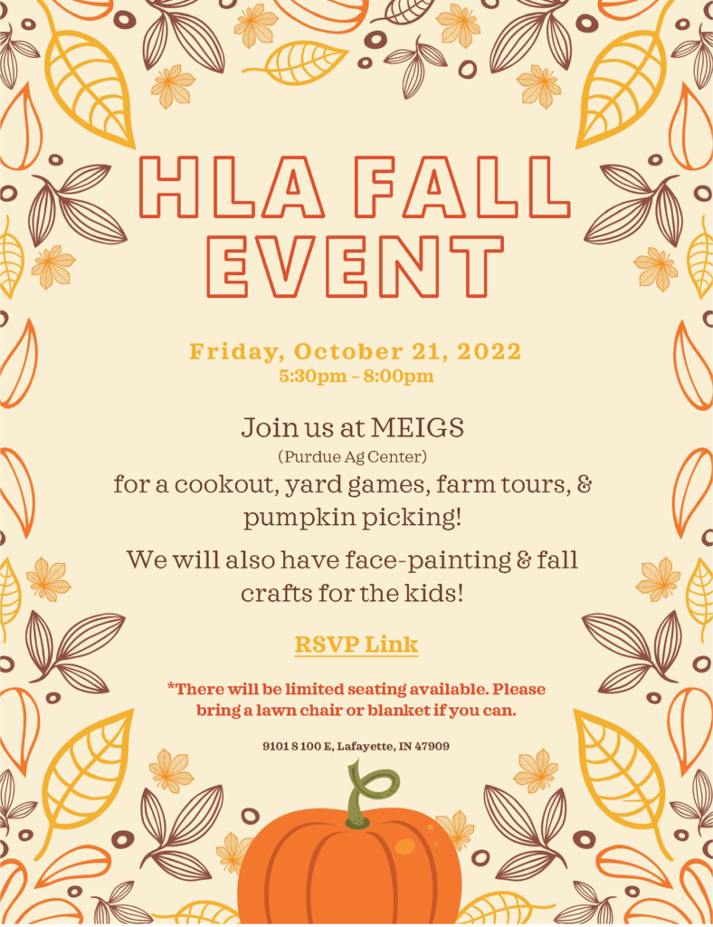 HLA Fall Event Flyer