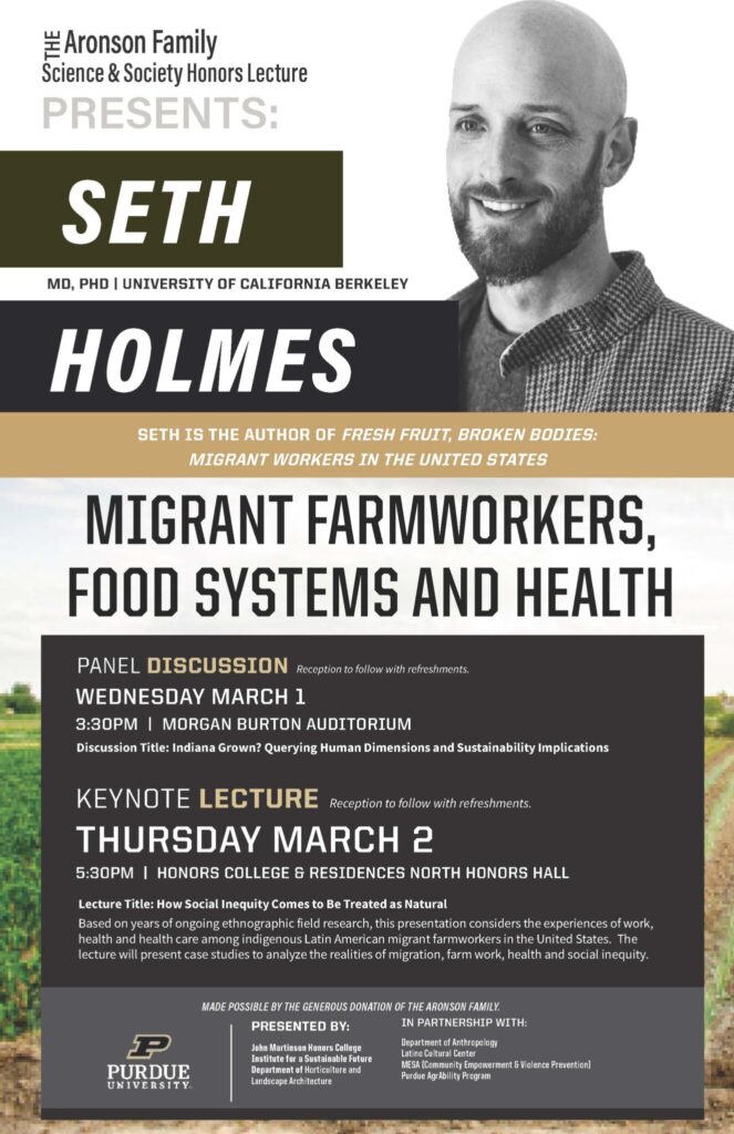 Flyer for Keynote Lecture from Seth Holmes