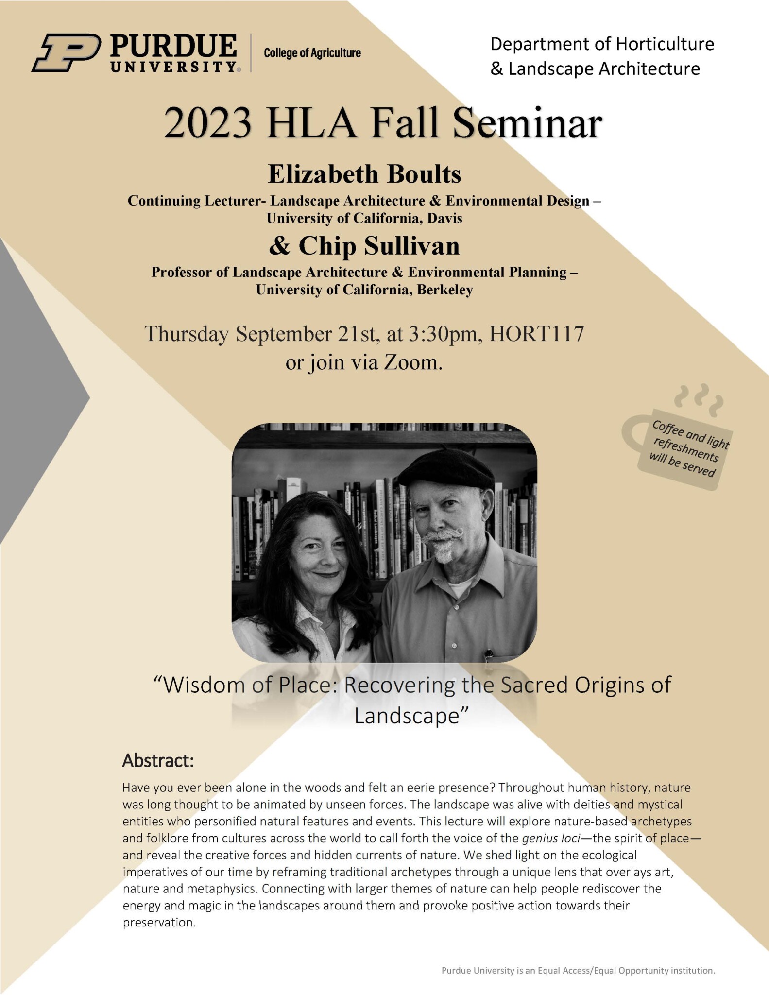 2023 HLA Fall Seminar Elizabeth Boults and Chip Sullivan Wisdom of