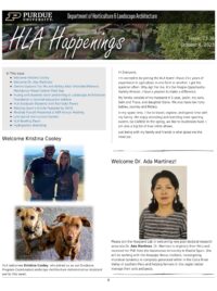 Front Page of HLA Happenings for October 6, 2023.