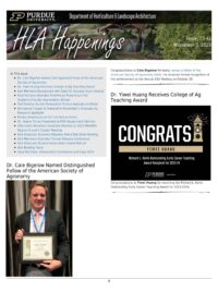 Front Page of HLA Happenings for November 3, 2023.