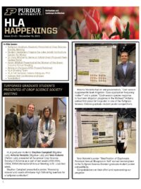 Front Page of HLA Happenings for November 10, 2023.