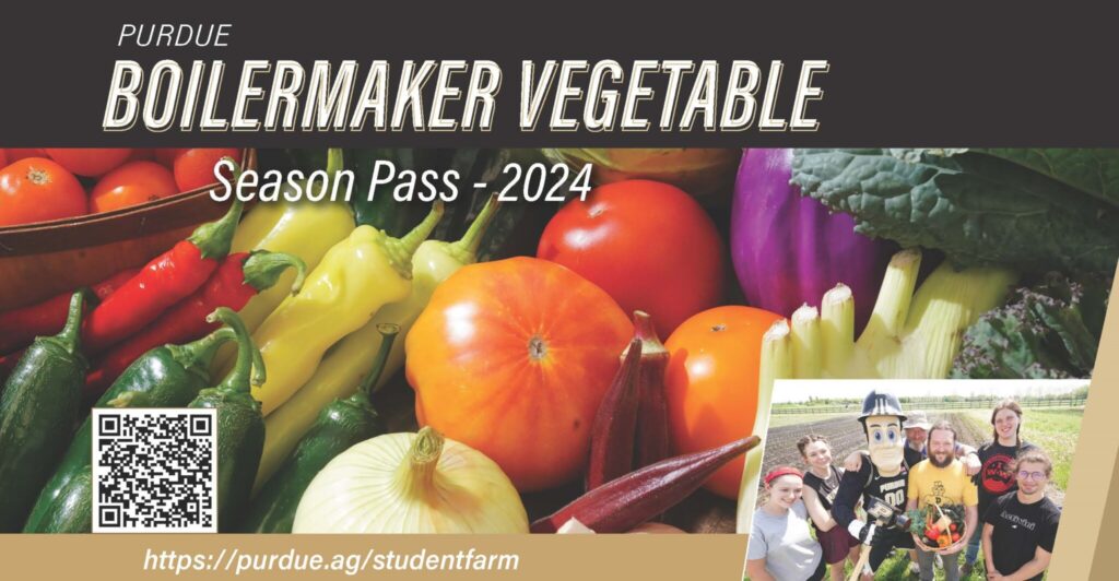 Purdue Boilermarker Vegetable Season Pass flyer.
