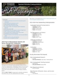 Front page of HLA Happenings for April 19, 2024.