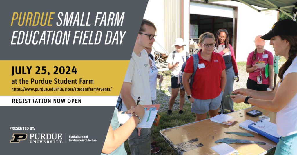 Purdue Small Farm Education Field Day Flyer