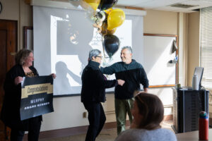 Steve Hallett joined with his partner and Dr. Linda Prokopy.