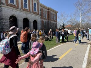 Scene outside the HLA tent