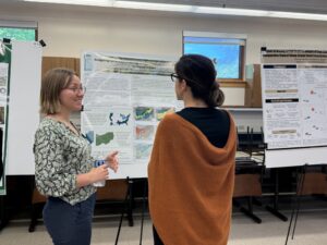 Grace Lentz presenting poster
