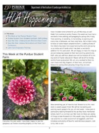 Front page of HLA Happenings for August 8, 2025.