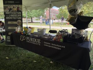 HLA Table with giveaways.