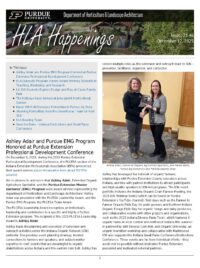 Front Page of HLA Happenings for December 12, 2025.