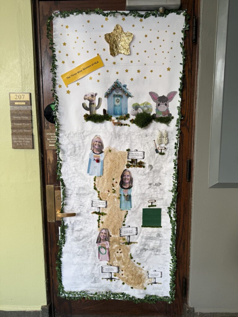 Main office door.