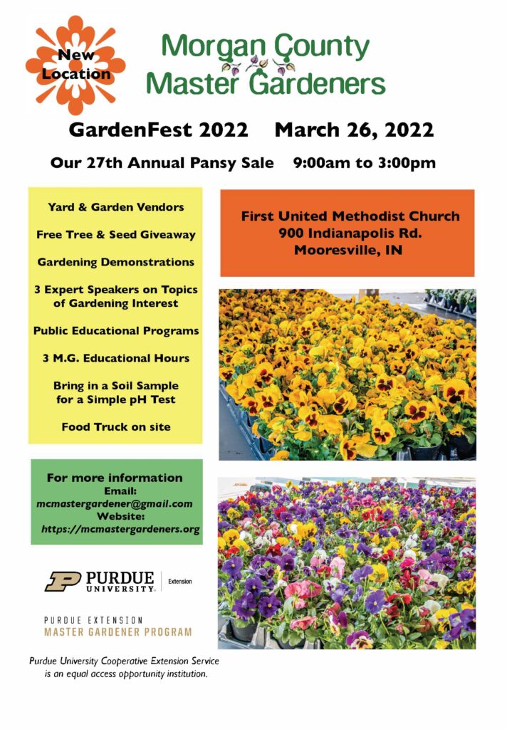 Image of flyer for the Morgan County GardenFest 2022