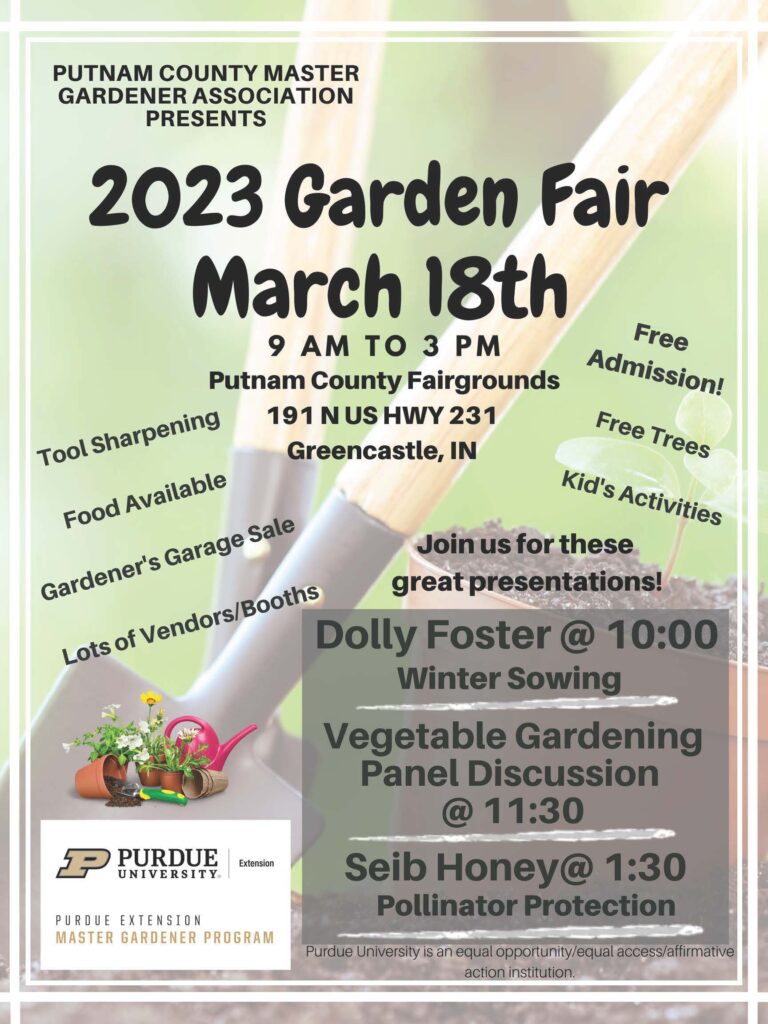 Flyer for the 2023 Garden Fair