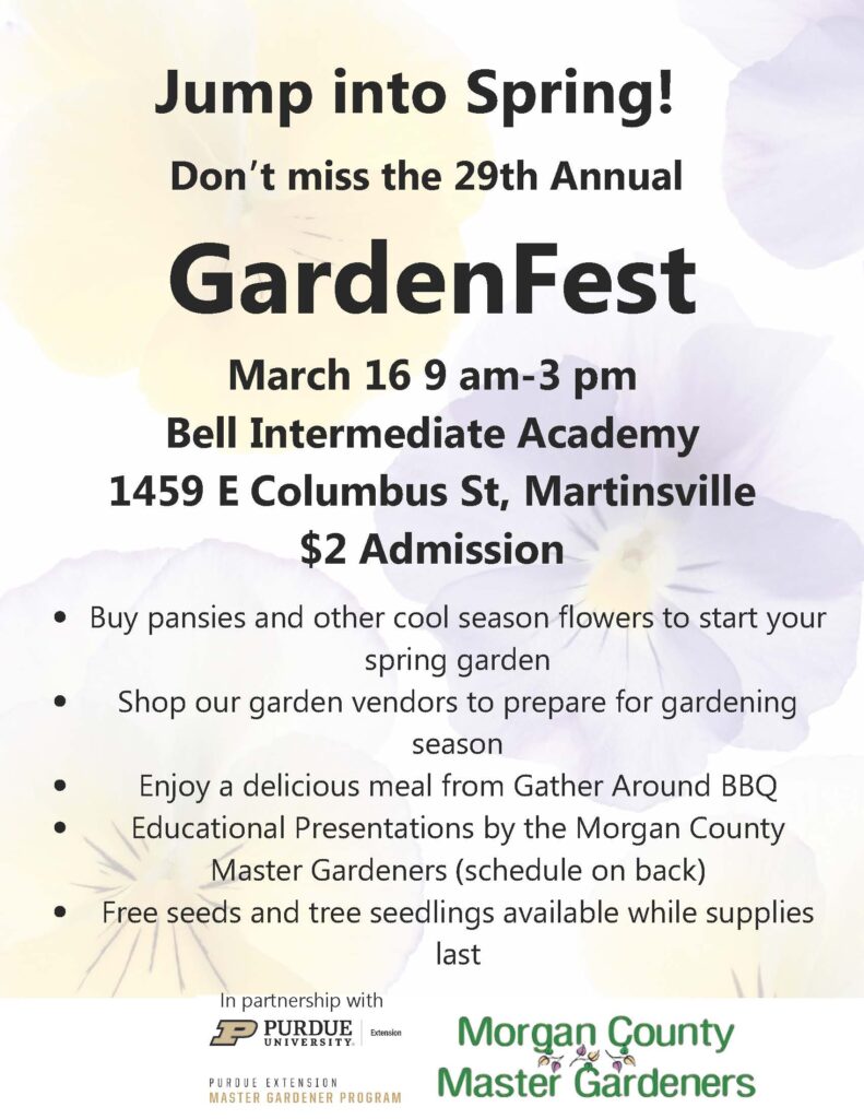 Garden Fest information flyer.